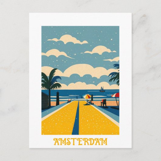 Postale Carte Amsterdam Pays-Bas (Devant)
