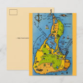 Postale Carte ancienne de Block Island (Devant / Derrière)