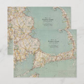 Postale Carte ancienne de Cape Cod, Massachusetts (Devant / Derrière)