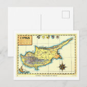 Postale Carte ancienne de Chypre (Devant / Derrière)