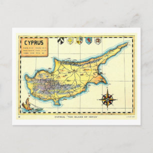 Postale Carte ancienne de Chypre