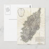 Postale Carte ancienne de Corse (1794) (Devant / Derrière)