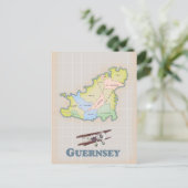 Postale carte ancienne de Guernesey (Debout devant)