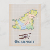 Postale carte ancienne de Guernesey (Devant)