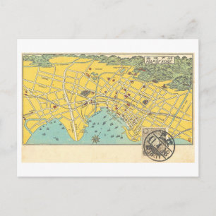 Postale Carte ancienne de Kobe, Japon