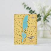 Postale Carte ancienne de la mer Morte (Debout devant)