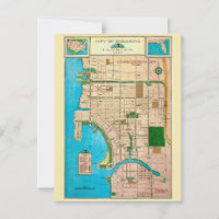 Carte ancienne de la ville de Sarasota