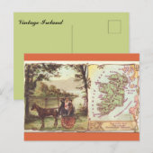 Postale Carte ancienne de l'Irlande (Devant / Derrière)
