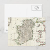 Postale Carte ancienne de l'Irlande (1771) (Devant / Derrière)