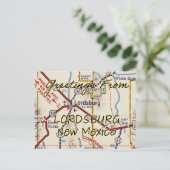 Postale Carte ancienne de Lordsburg NM (Debout devant)