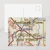Postale Carte ancienne de Lordsburg NM (Devant / Derrière)