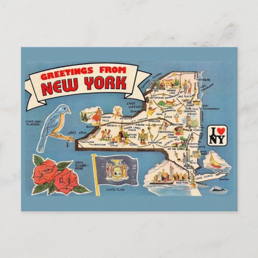 Postale Carte ancienne de New York  (Devant)