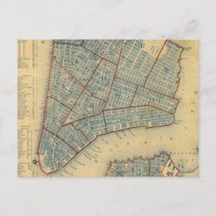 Postale Carte ancienne de New York City (1846)