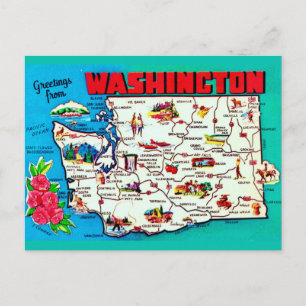 Postale Carte ancienne de Washington