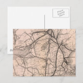 Postale Carte ancienne du chemin de fer Boston et Montréal (Devant / Derrière)