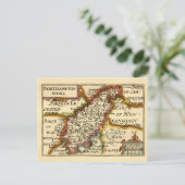 Postale Carte ancienne du comté de Northamptonshire en Ang (Debout devant)