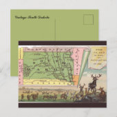 Postale Carte ancienne du Dakota du Sud (Devant / Derrière)
