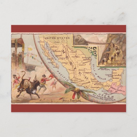Postale Carte ancienne du Mexique (Devant)