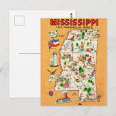 Postale Carte ancienne du Mississippi  (Devant / Derrière)