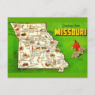 Postale Carte ancienne du Missouri