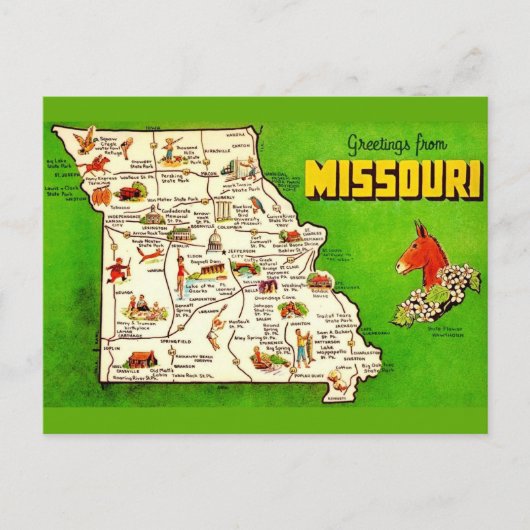 Postale Carte ancienne du Missouri  (Devant)