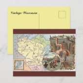Postale Carte ancienne du Wisconsin (Devant / Derrière)
