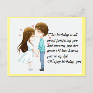 Postale carte anniversaire 