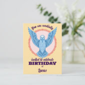Postale carte anniversaire (Debout devant)