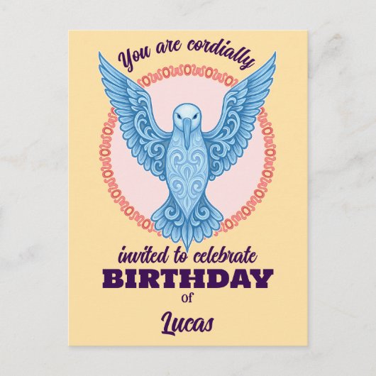 Postale carte anniversaire (Devant)