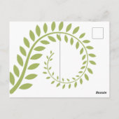 POSTALE CARTE ANNIVERSAIRE BLANC OR BRIGHT FLAMINGO HIBISC (Dos)
