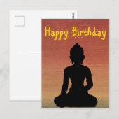 Postale Carte anniversaire_Bouddha2 (Devant / Derrière)