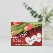 Postale Carte anniversaire de mariage (Debout devant)