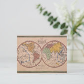Postale Carte antique (Debout devant)