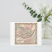 Postale Carte antique 1868 de Cincinnati (Debout devant)