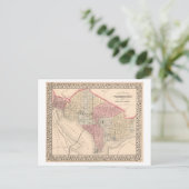 Postale Carte antique 1868 de Washington, DC (Debout devant)