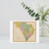 Postale Carte antique de 1815 de Caroline du Sud (Debout devant)