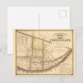 Postale Carte antique de Cincinnati Ohio (Devant / Derrière)