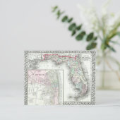 Postale Carte antique de Floride & Mobile, Alabama (Debout devant)
