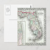 Postale Carte antique de Floride & Mobile, Alabama (Devant / Derrière)