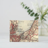 Postale Carte antique de Genève Suisse Carte (Debout devant)