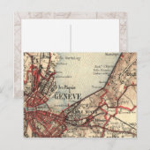 Postale Carte antique de Genève Suisse Carte (Devant / Derrière)