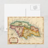 Postale Carte antique de Jamaïque 1758 (Devant / Derrière)