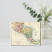 Postale Carte antique de l'Amérique centrale (Debout devant)