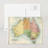 Postale Carte antique de l'Australie (Devant / Derrière)