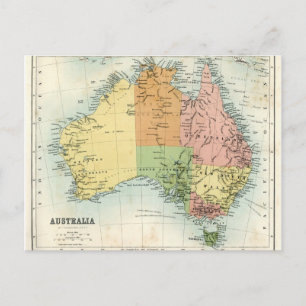 Postale Carte antique de l'Australie