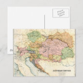 Postale Carte antique de l'Empire autrichien (Devant / Derrière)