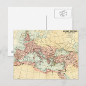 Postale Carte antique de l'Empire romain (Devant / Derrière)