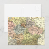 Postale Carte antique de l'Europe de l'Est (Devant / Derrière)