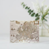 Postale Carte antique de l'Europe par Willem Jansz Blaeu,  (Debout devant)