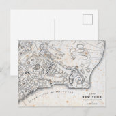 Postale Carte antique de New York (Devant / Derrière)